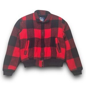 KIDS WOOLRICH FLANNEL COAT (SHERPA LINED)